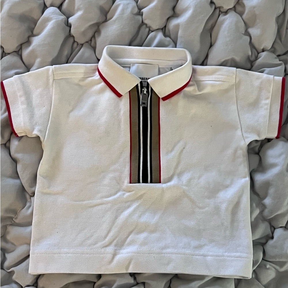 Authentic Burberry Polo Shirt with zipper